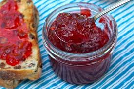 home made jam and bread